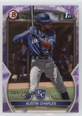 2023 Bowman Prospects Purple Pattern 64/199 Austin Charles #BP-17 5k5