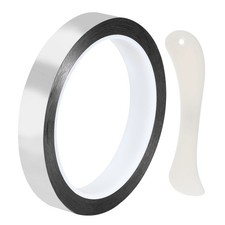 Metallic Mirror Tape (0.59"x54.6Yds, 2mil, Silver) Duct Tape, for Decoration