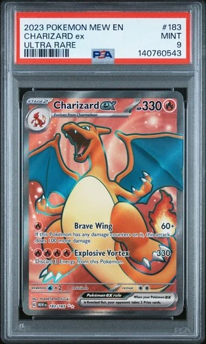 Charizard ex Ultra Rare Holo PSA 9 Sv Scarlet & Violet 151 183/165 Pokémon TCG