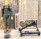 Complete Really Nice Vintage 1982 GI Joe Short Fuze Straight Arm With Filecard