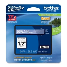 Brother International Tze135 Brother Tze135 Label Tape - 0.50" Width - 1 Each