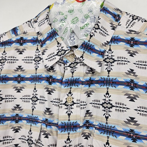 Ariat Shirt Mens XL VentTEK Aztec Workwear Vented Lightweight Long Sleeve - Picture 2 of 13