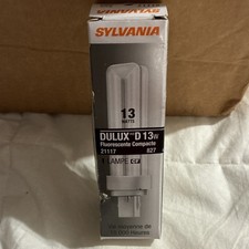 SYLVANIA Dulux D 13W Fluorescent Compact Light Bulb 21117