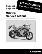 Kawasaki 2015 Ninja 300 Motorcycle Complete Service Manual