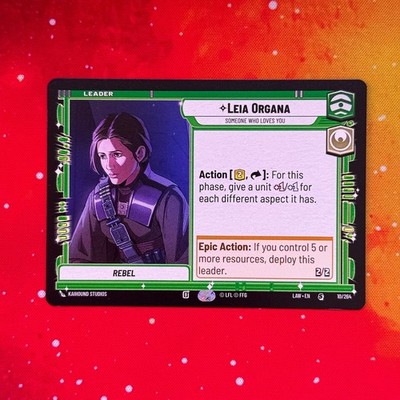 Leader SWU Leaders Singles Multibuy Select Star Wars Unlimited Choose Rare R C