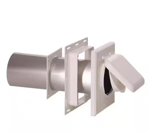 No Pest Vent 4 In. J Block Or Wide-Mount Dual Door Wall Vent In White