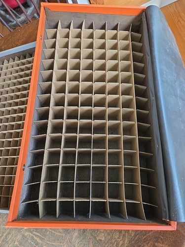 Vintage GE Color TV Service Vacuum Tube Caddy - Orange & Grey Vinyl Near Mint! - Bild 12 von 18