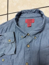 The Foundry Supply Co Blue Casual Button Down Shirt