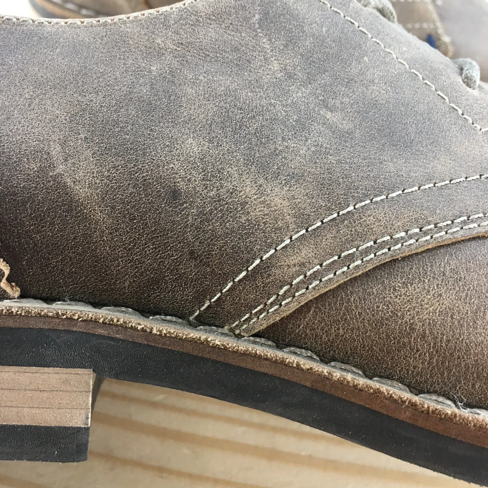 Zapatos de vestir originales Penguin para hombre 10,5 Willie OP Oxford cuero marrón con cordones Foto 4 de 4