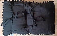 NEW Next Pom Pom Bench Pad Black Size Large RRP £55