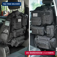 Tactical Car Seat Back Organizer,Tactical Molle Seat Back Organizer with 6 Detac