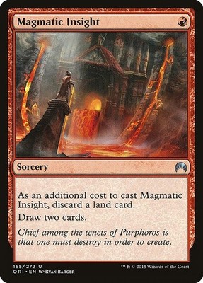 Magmatic Insight 1x FOIL ORI MTG Magic Origins Uncommon MINT red