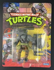 Vintage TMNT Ninja Turtles RockSteady 1990 Playmates Action Figure Sealed