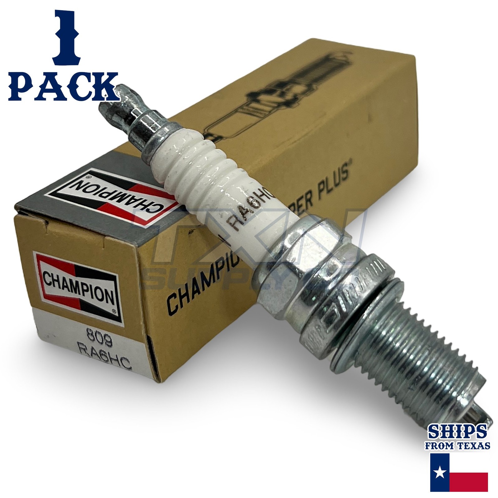 Champion 809 Copper Plus Spark Plug RA6HC - 1 Pack - Small Engine
