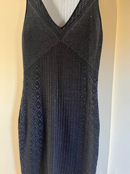 Guess Sweater Dress Size M Black Sleeveless Bodycon Knitted as new