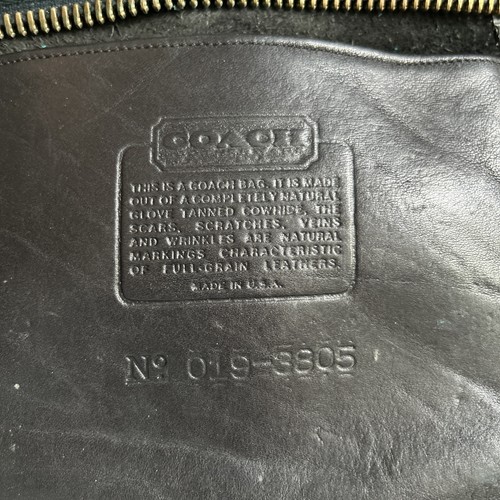 Vintage COACH Black Leather Purse Crossbody Shoulder Bag 3805 - Picture 8 of 14