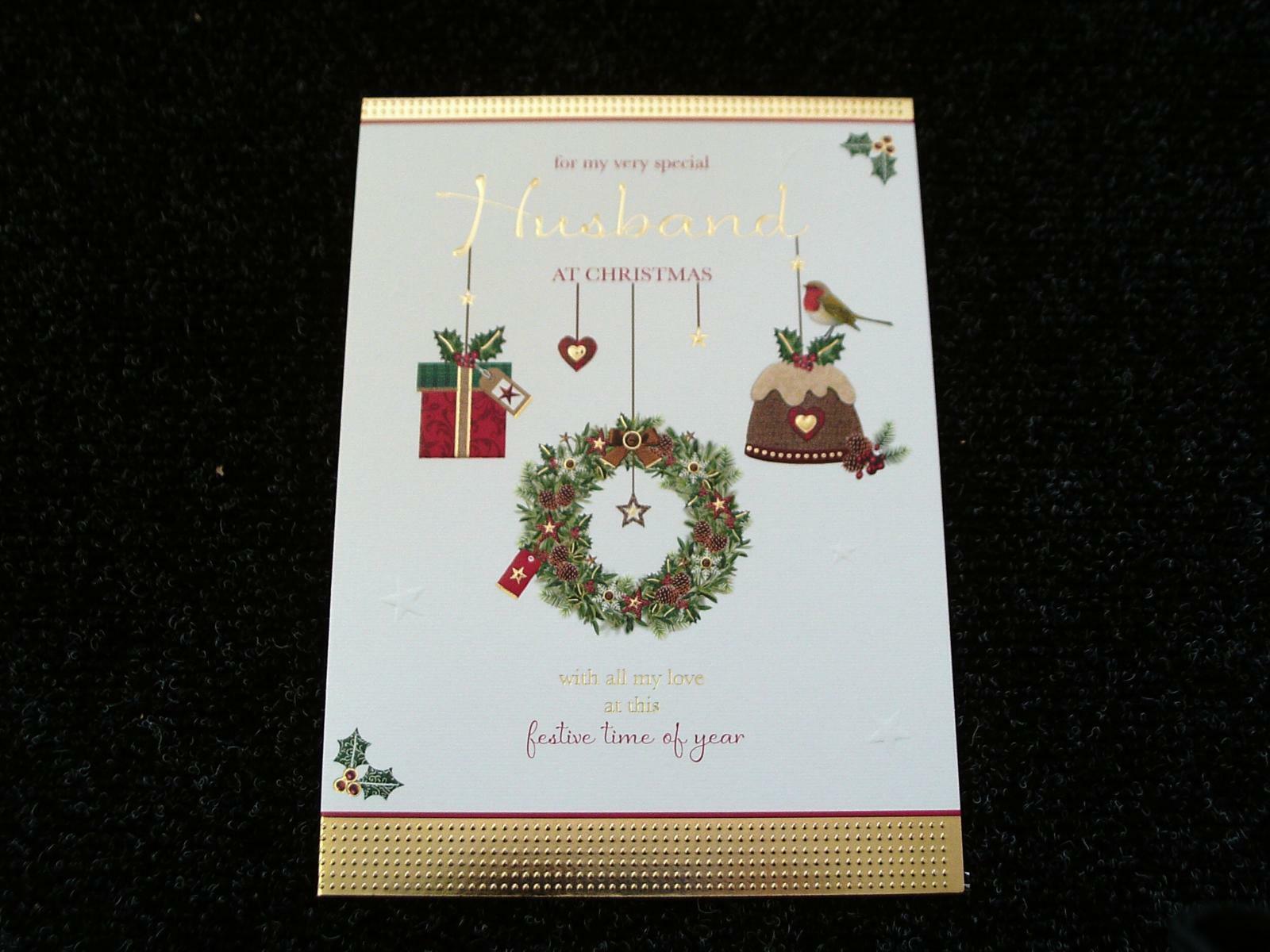 Very Special Husband Christmas Card - Greeting Card By Wishing Well
