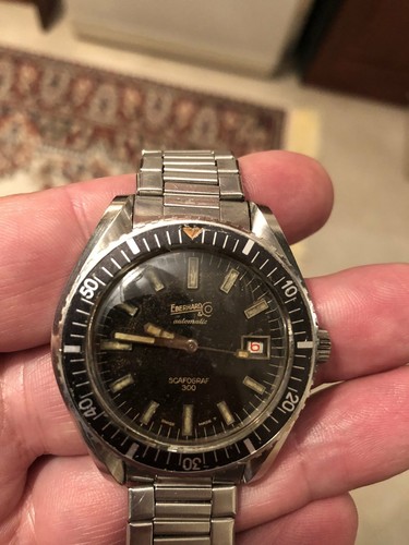 RARE 1962 Eberhard Scafograf 300 Orologio con bracciale originale _ 1065 |  eBay
