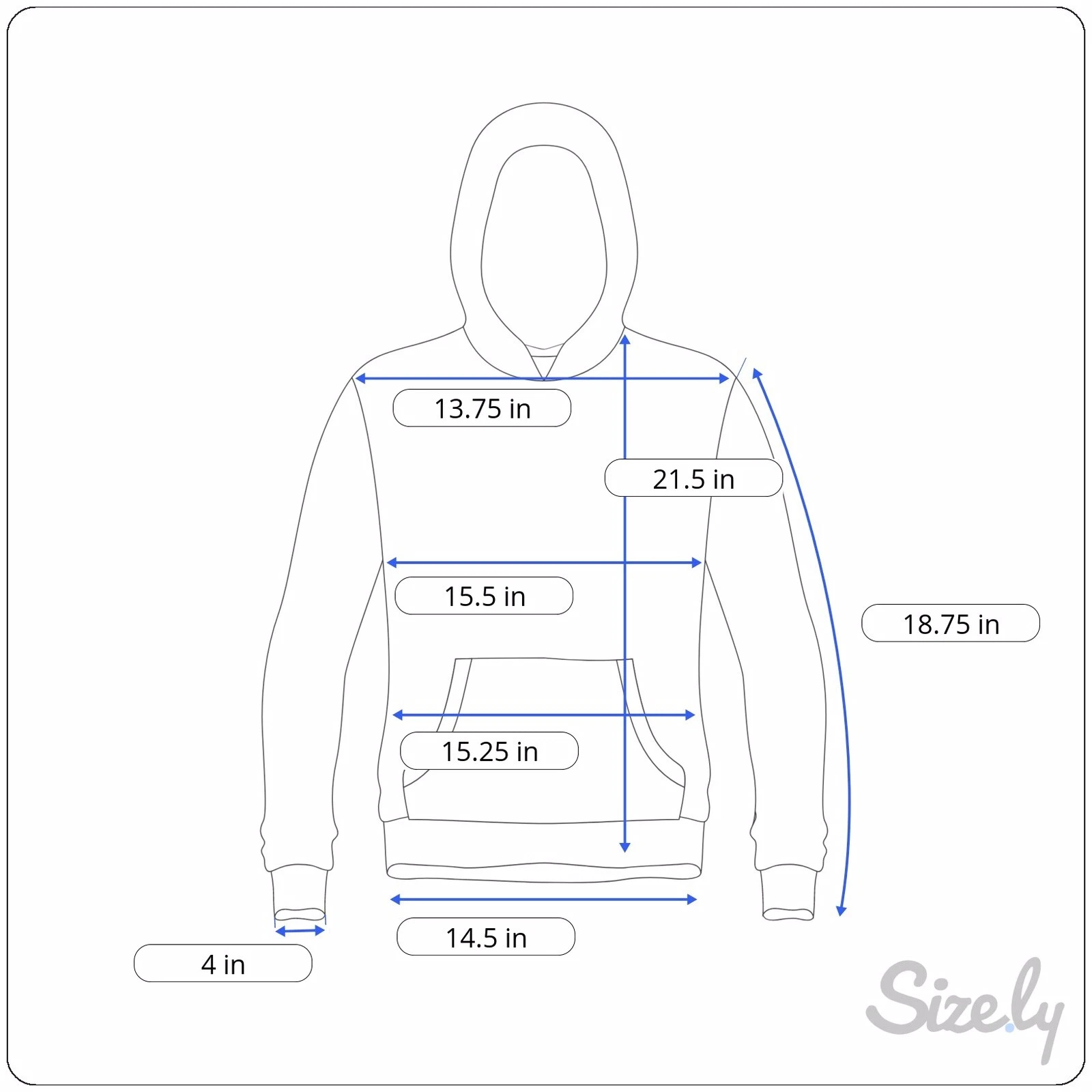 VETEMENTS Felpa con cappuccio NFL Team Apparel NY Giants Football bambino piccola 6 7 blu