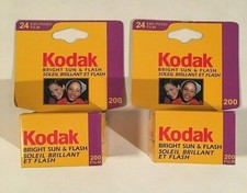KODAK Bright Sun Flash 2 Rolls 200 Color Print 35mm Film 24 Exposures 07/2003