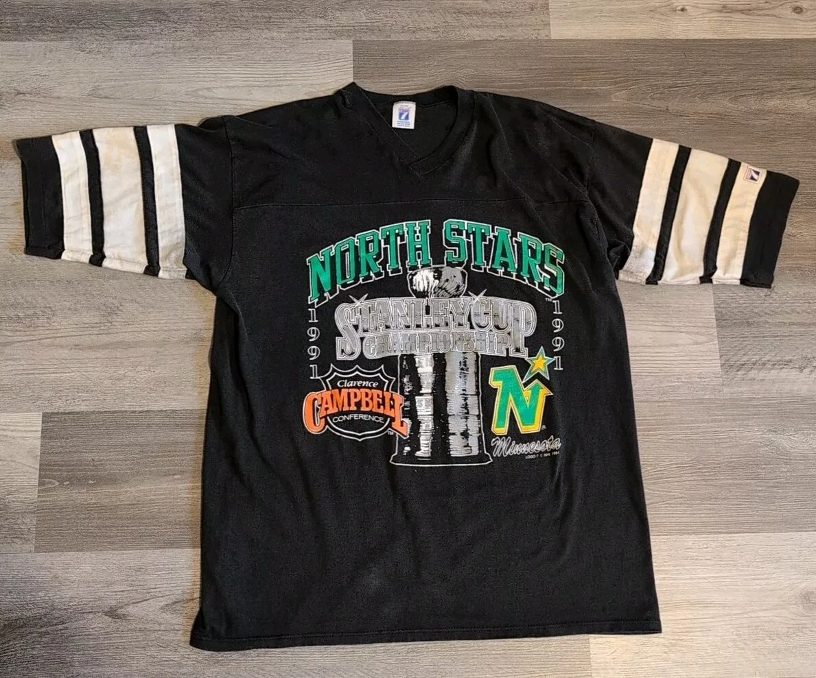T-shirt Minnesota North Stars Vintage, Taille XL, Ancien Stock 1991 - Occasion Très Bon état