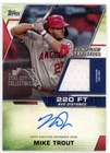 Mike Trout 2021 Topps Significant Statistics Red Patch Auto Card #SSAR-MT 02/25