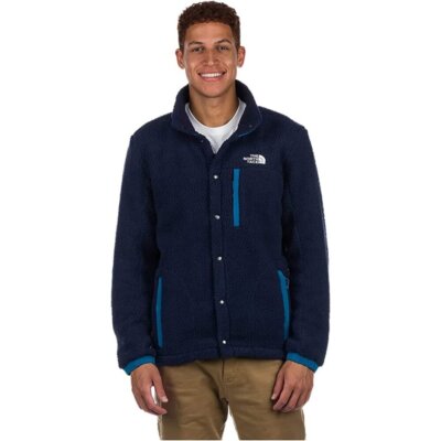 Mens The North Face Parkview Fleece Sherpa Fleece Full Snap Jacket