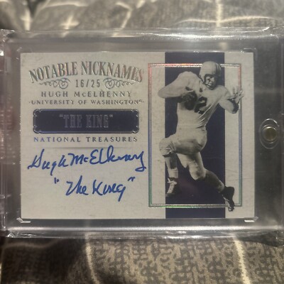 2013 Panini National Treasures Notable Nicknames Auto Hugh