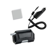 Palm Treo Essentials Kit,Vehicle Power Charger,Lambskin Case,2 Screen Protectors