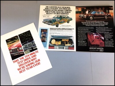 1979 Mercury Cougar & XR-7 Factory Sales Brochure – Original 12-Page Catalog