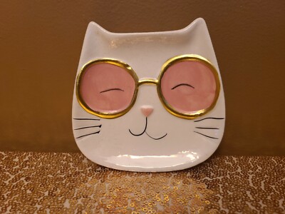 NEW - Cat Trinket Tray (Pink)