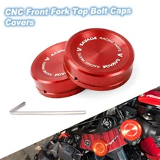 CNC Front Fork Top Bolt Caps Covers For Yamaha YZF-R3 MT-03 MT-07 FZ-07 XSR700