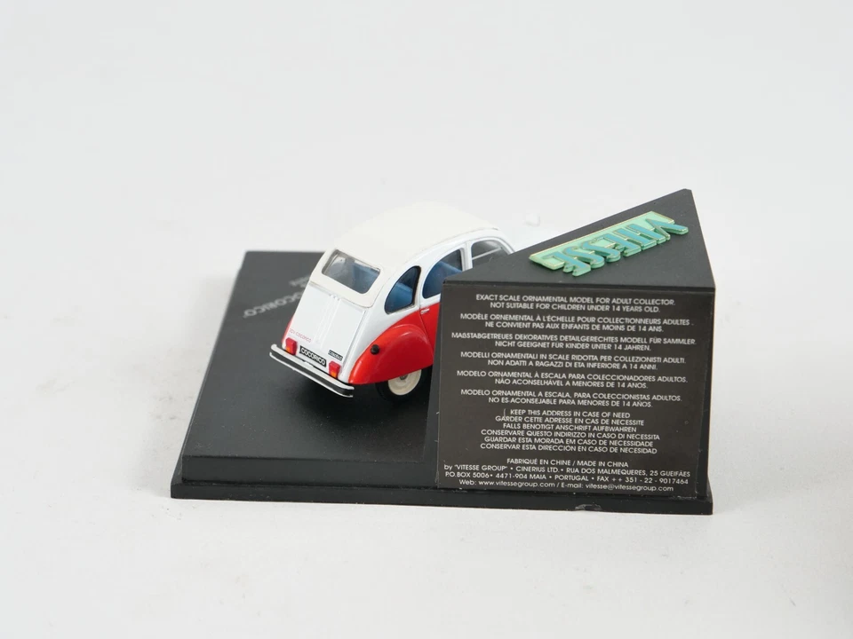 Velocità 1/43 VCC084 Citroen 2CV Cocorico 1968 Bianco - Immagine 4 di 4