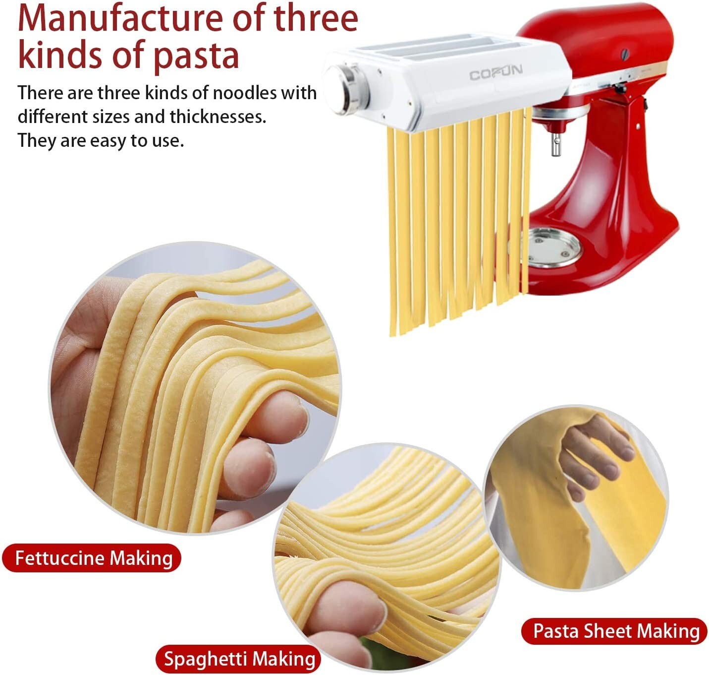 3 in 1 Kit KitchenAid Accessorio per la pasta 5KSMPRA Robot da Cucina foto 4
