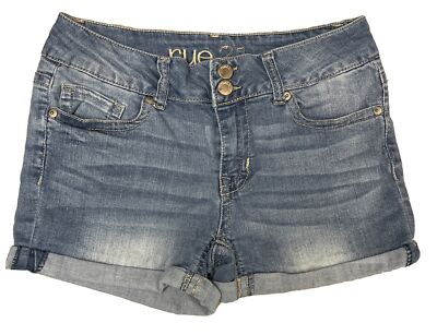 Rue 21 Jean Shorts Rue 21 Size 3/4 Denim Shorts Cuffed Hem Double