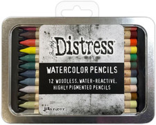 Distress Watercolor Pencil 12Pc Set 4 TDH83580