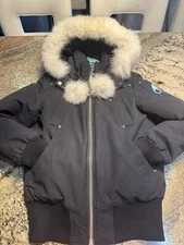 Moose Knuckles Ladies ORIGINAL DEBBIE BOMBER Black/Neutral Style: MK2002LB