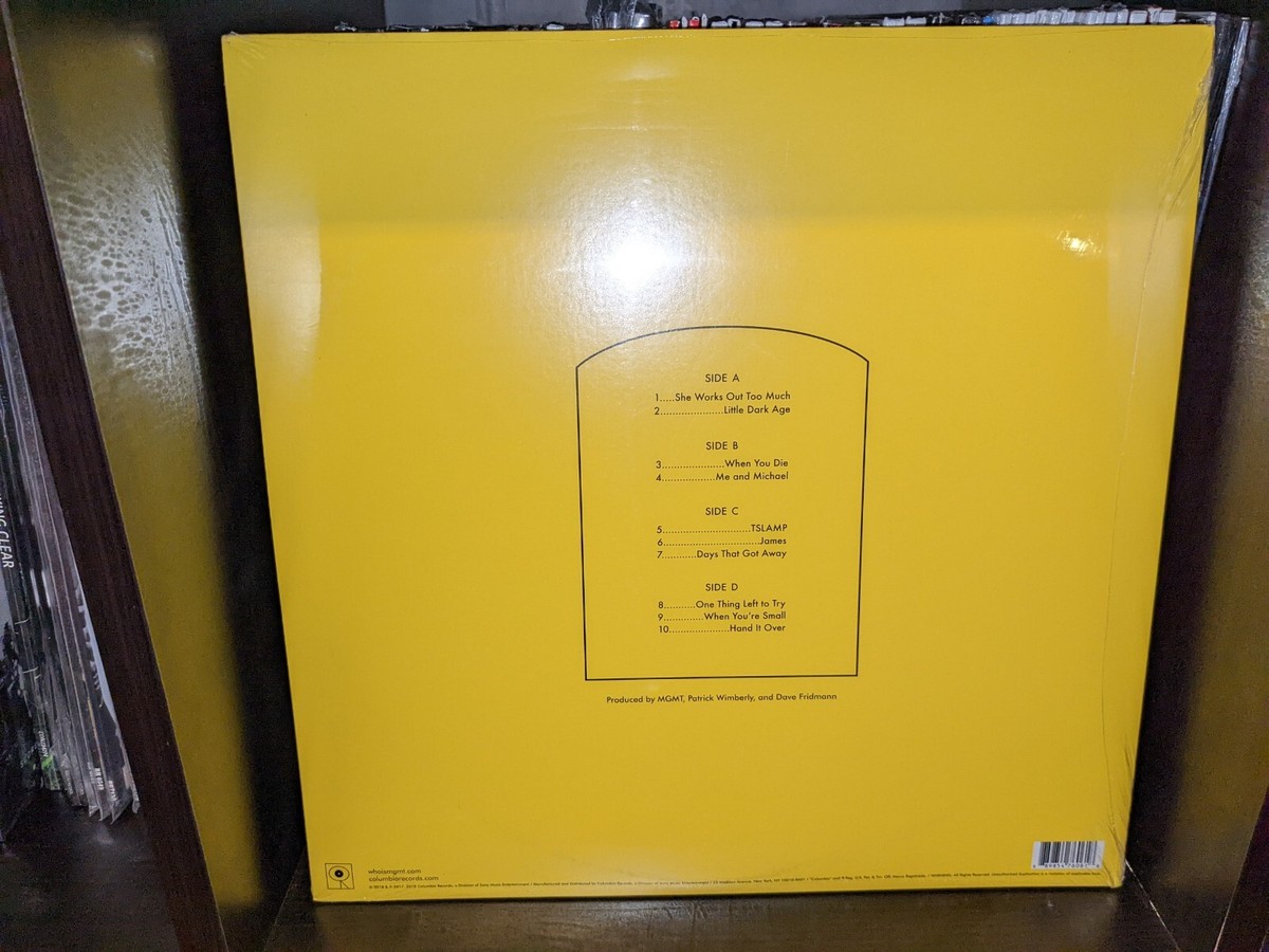 米2LP MGMT Little Dark Age 88985476061 Columbia /00520 MGMT - LITTLE DARK AGE New Sealed Vinyl 2 LP Record Album