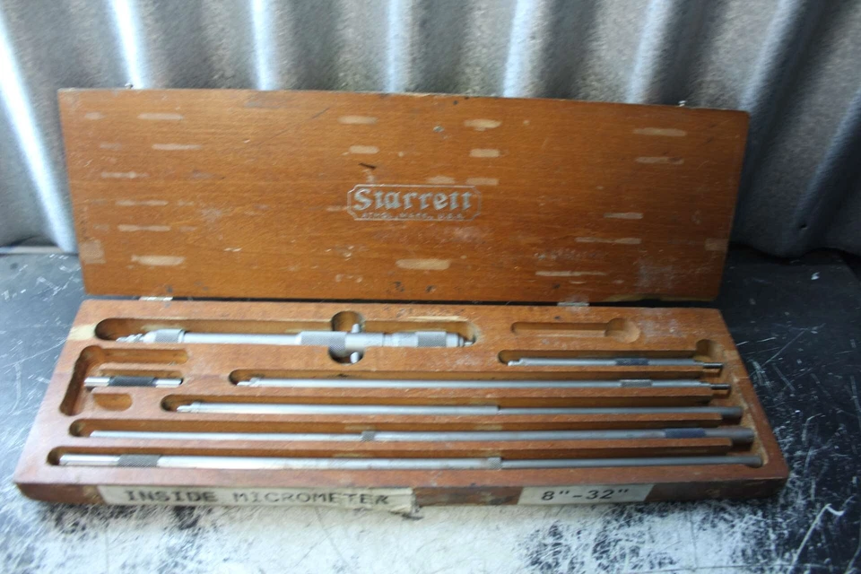 STARRETT Inside Micrometer 8" to 32" (incomplete and box is broken, see pictu... - Image 2 of 4
