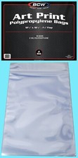 50 BCW 12X18 Art Print Bags with Flap NEW 2 Mil Storage Photo Poster Print