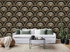 3D Metal Waves Wallpaper Wall Mural Removable Self-adhesive Sticker942