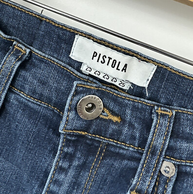 PISTOLA Women's Jeans Denim Straight Leg Size 25 Distressed | eBay