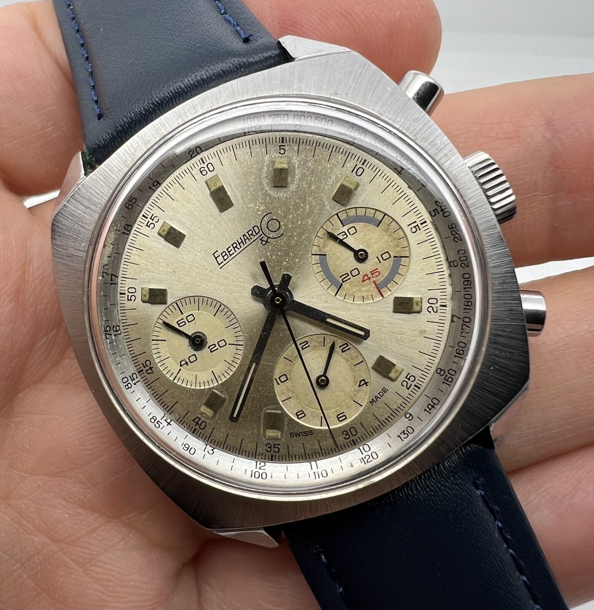 EBERHARD & CO CHRONOGRAPH MANUAL VALJUOX 72 REF 29500-68 MEN'S