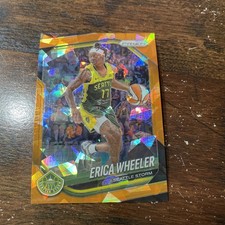 2025 Panini Prizm WNBA Erica Wheeler ORANGE ICE PRIZM # 125 Storm