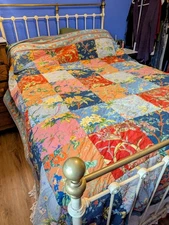 The Company Store Floral Patchwork Queen Quilt