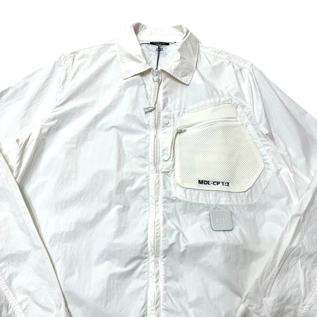 C.P.COMPANY Flat Nylon Shirt Jacket White L thumbnail 4