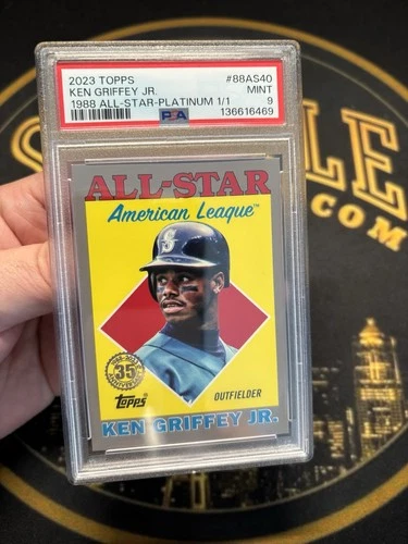 Ken Griffey Jr 2023 Topps 1988 All-Star 35th Anniversary Platinum 1/1 PSA 9