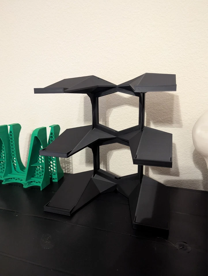 1:18 Scale Car Models Stand – Holds 3 Cars (Black, No Lighting) - Image 2 of 4