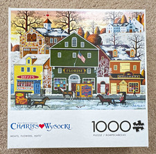 Buffalo Games Charles Wysocki  Meats, Flowers, Hats  1000 Piece Puzzle Complete