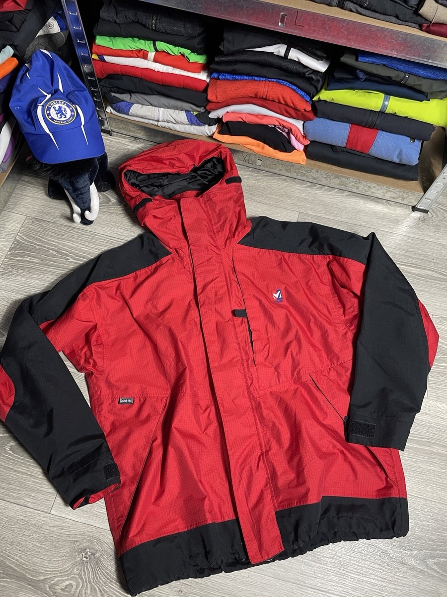 Vintage Millet Gore Tex Jacket Men's Size M-L Red Ski Mountain